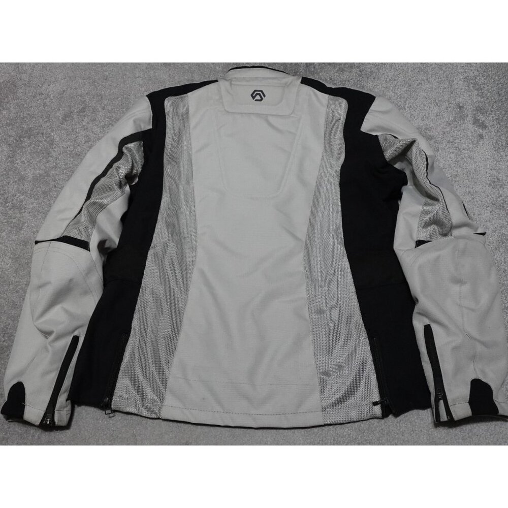 Reax Motorcycle Jacket Women's 3XL White Black Mesh Full Zip Long Sleeve Lined - Picture 9 of 12